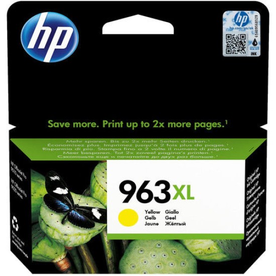 HP 3JA29AE (963XL) Sarı Orjinal Kartuş Yüksek Kapasite - OfficeJet Pro 9010 (T11262)