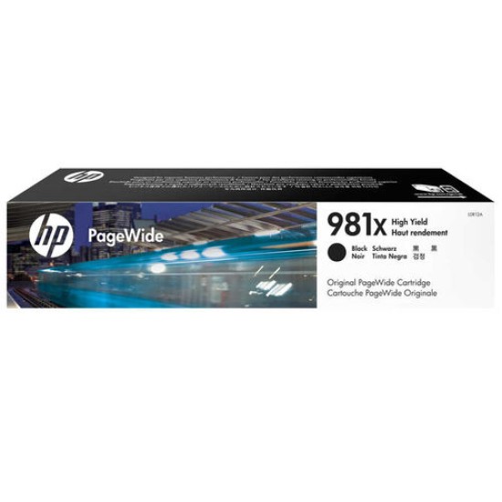 HP L0R12A (981X) Siyah Orjinal Kartuş Yüksek Kapasite - PageWide 556dn / MFP586z (T13095)