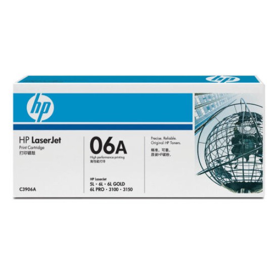 HP C3906A (06A) Siyah Orjinal Toner (B) (T8417)