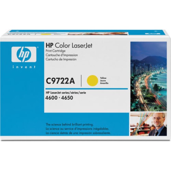 HP C9722A (641A) Sarı Orjinal Toner - LaserJet 4600 (B) (T8353)