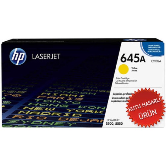 HP C9732A (645A) Sarı Orjinal Toner - Laserjet 5500 / 5550dn (C) (T9209)