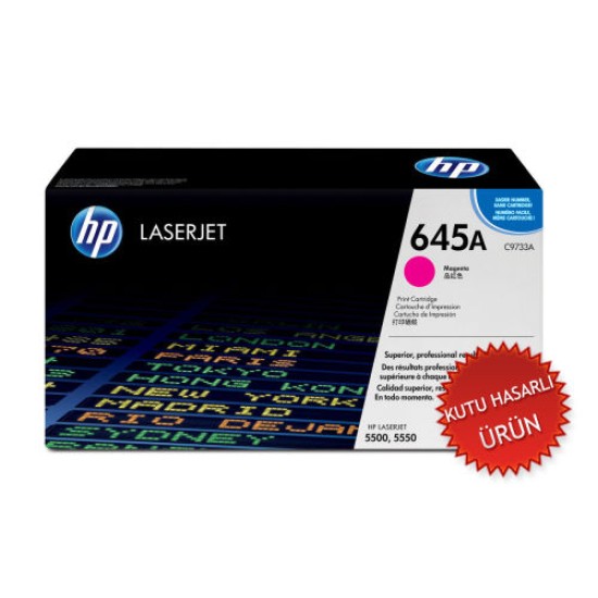 HP C9733A (645A) Kırmızı Orjinal Toner - Laserjet 5500 / 5550dn (C) (T9206)