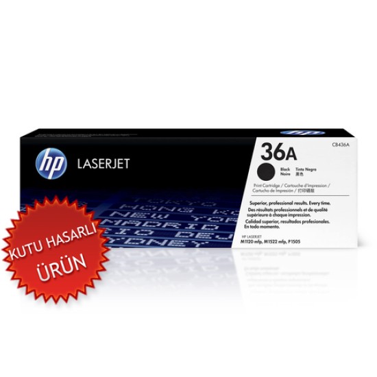 HP CB436A (36A) Siyah Orjinal Toner - M1120 / M1522 (CB436AD&#039;den Ayrılma)