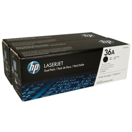 HP CB436AD (36A) Orjinal Toner İkili Paket - M1120 / M1522 (T9359)