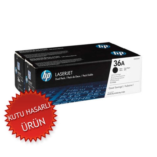 HP CB436AF (36A) Orjinal Toner 2li Paket - M1120 / M1522 (C) (T15133)