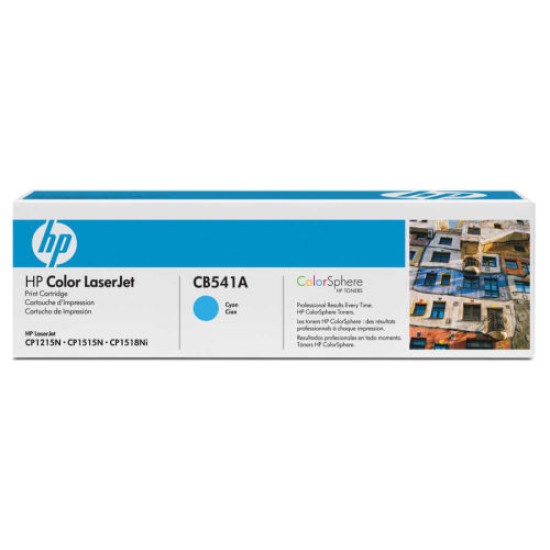 HP CB541A (125A) Mavi Orjinal Toner - LaserJet CP1215 (B) (T10074)