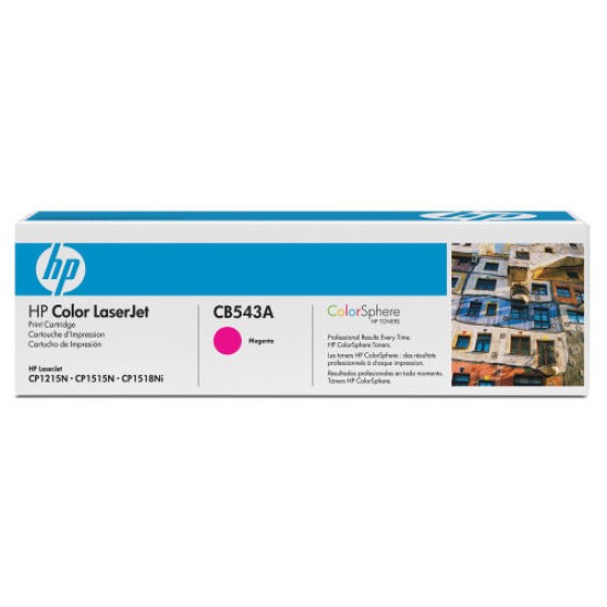 HP CB543A (125A) Kırmızı Orjinal Toner - LaserJet CP1215 (B) (T10075)