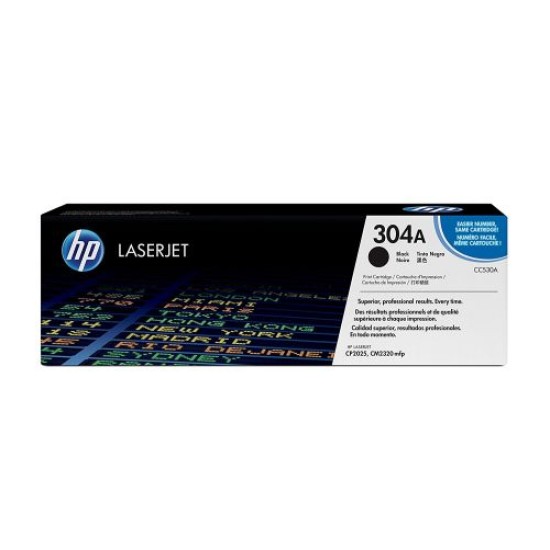 HP CC530A (304A) Siyah Orjinal Toner - LaserJet CP2025n (T8018)