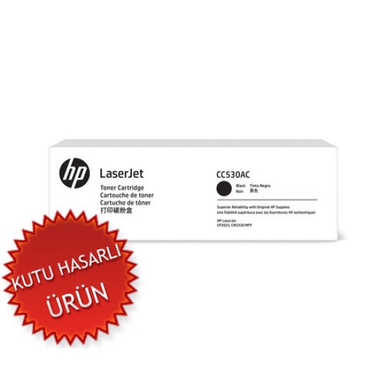 HP CC530AC (304A) Siyah Orjinal Toner - LaserJet CP2025n (C) (T15443)