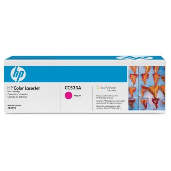 HP CC533A (304A) Kırmızı Orjinal Toner - LaserJet CP2025n (B) (T10991)