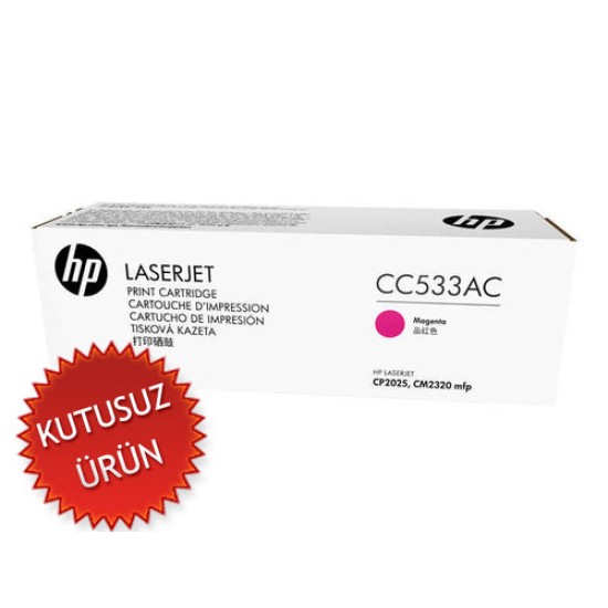 HP CC533AC (304A) Kırmızı Orjinal Toner - LaserJet CP2025n (U) (T11183)