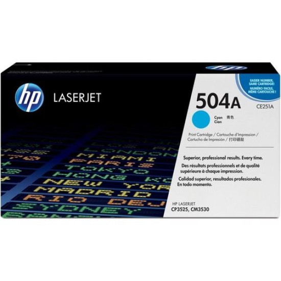 HP CE251A (504A) Mavi Orjinal Toner - CP3525 / CM3530 (T9995)