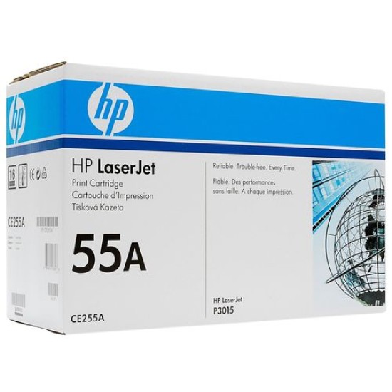 HP CE255A (55A) Siyah Orjinal Toner - Laserjet P3015 (B) (T11750)