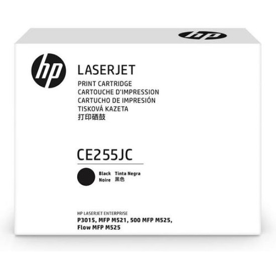 HP CE255JC (55J) Siyah Orjinal Toner Yüksek Kapasite - Laserjet P3015 (T12040)