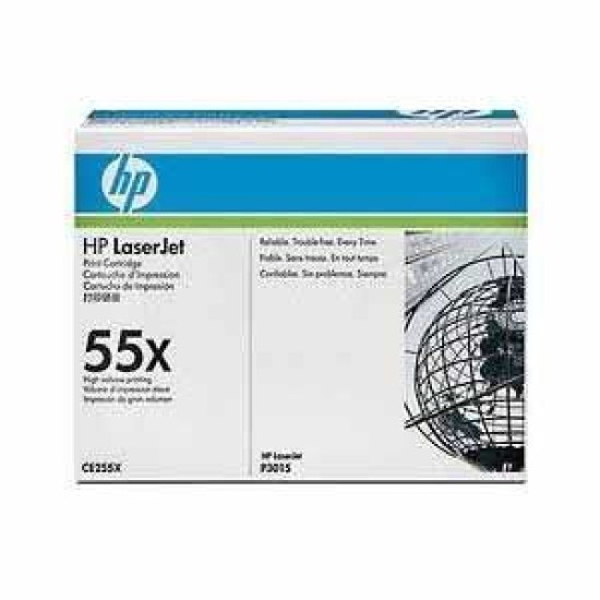 HP CE255X (55X) Siyah Orjinal Toner - Laserjet P3015 (B) (T9361)