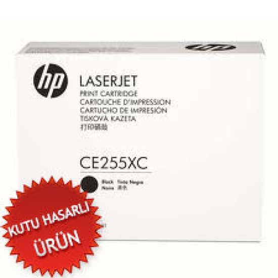 HP CE255XC (55X) Siyah Orjinal Toner (Özel Sözleşme Ürünü) - Laserjet P3015 (C) (T10102)