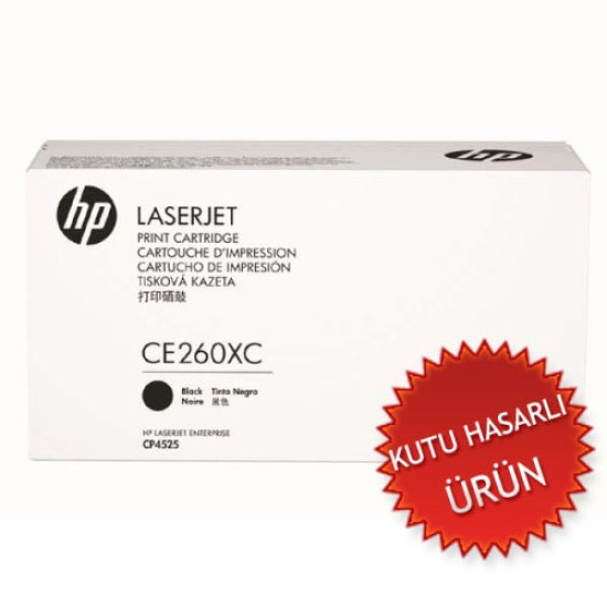 HP CE260XC (649X) Siyah Orjinal Toner - CP4525dn / CP4525n (C) (T7932)