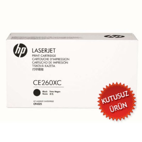 HP CE260XC (649X) Siyah Orjinal Toner Yüksek Kapasite - CP4525dn / CP4525n (U) (T10004)