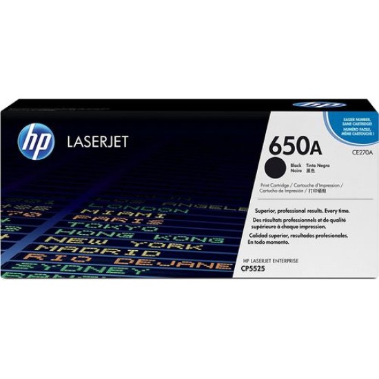 HP CE270A (650A) Siyah Orjinal Toner - CP5525dn (T12066)