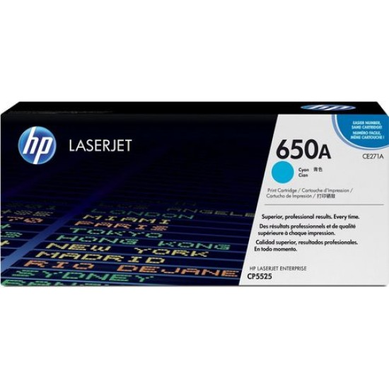 HP CE271A (650A) Mavi Orjinal Toner - CP5525dn (T12067)