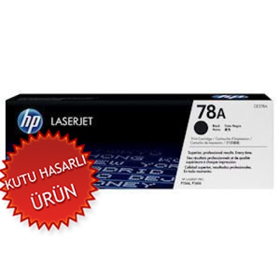 HP CE278A (78A) Siyah Orjinal Toner - P1566 / M1536dnf (C) (T9664)