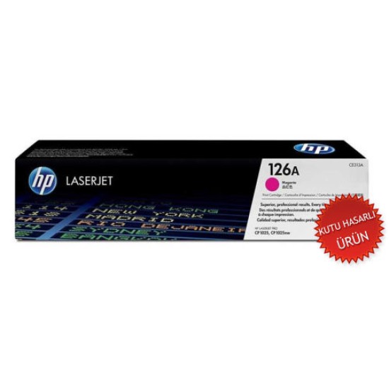 HP CE313A (126A) Kırmızı Orjinal Toner - LaserJet CP1025 (C) (T8047)