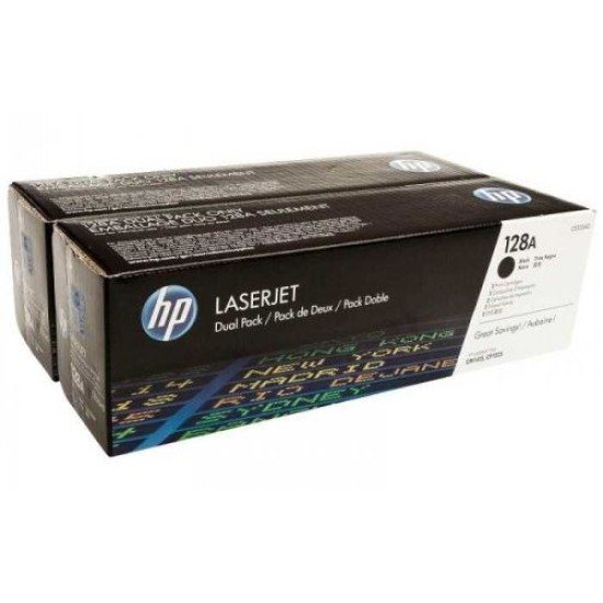 HP CE320AD (128A) Siyah 2li Paket Orjinal Toner - CP1525 / CM1415 (T10073)