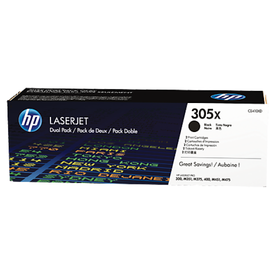 HP CE410XD (305X) Siyah Orjinal Toner - Yüksek Kapasite (XD&#039;den Ayrılmış Kutu) (T15161)