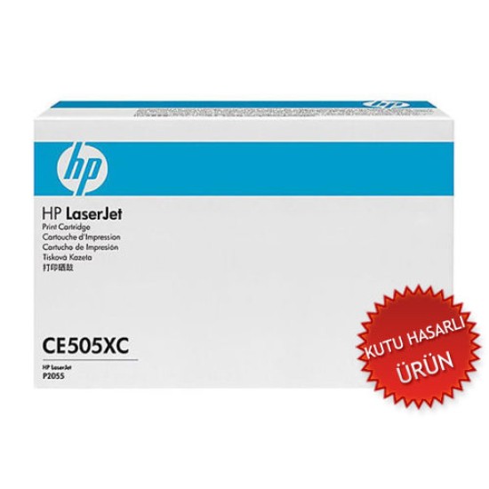 HP CE505XC (05X) Siyah Orjinal Toner - P2035 / P2055 (C) (T8088)