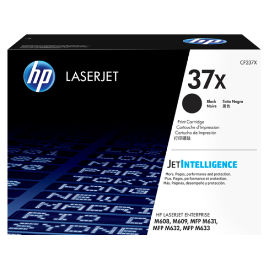 HP CF237X (37X) Siyah Orjinal Toner Yüksek Kapasite - Laserjet M607 / M608 (T11496)