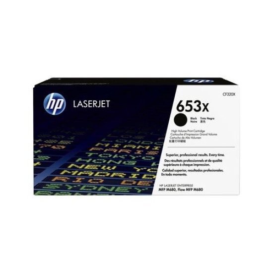 HP CF320X (653X) Siyah Orjinal Toner Yüksek Kapasite - LaserJet M680 (T12888)