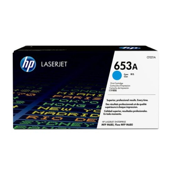 HP CF321A (653A) Mavi Orjinal Toner - LaserJet M680 (T13073)