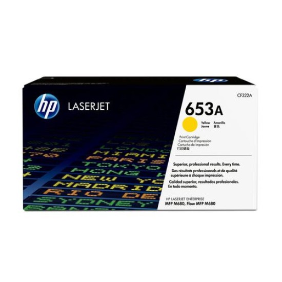 HP CF322A (653A) Sarı Orjinal Toner - LaserJet M680 (T13074)