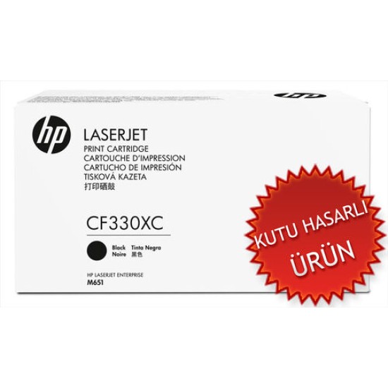 HP CF330XC (654X) Siyah Orjinal Toner - LaserJet M651 (C) (T15306)