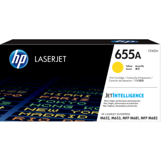 HP CF452A (655A) Sarı Orjinal Toner - Laserjet M652dn / M653dn (T9721)