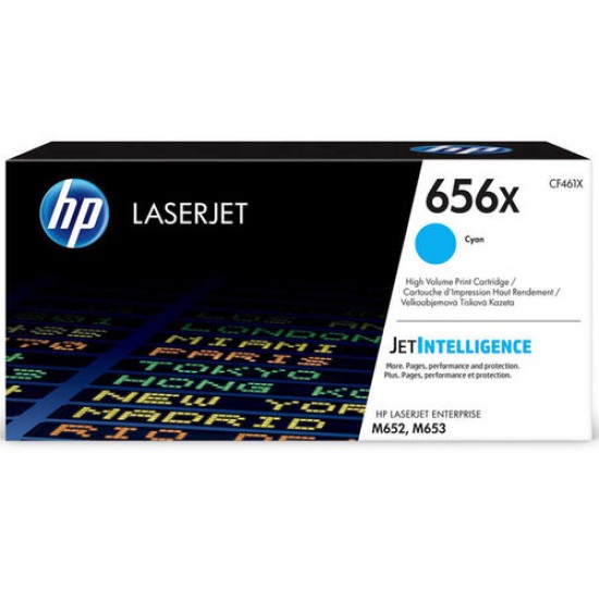 HP CF461X (656X) Mavi Orjinal Toner Yüksek Kapasite - Laserjet M652dn / M653dn (T12891)