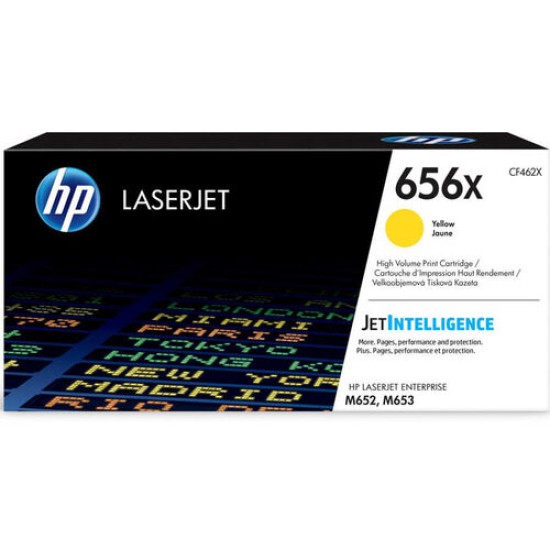 HP CF462X (656X) Sarı Orjinal Toner Yüksek Kapasite - Laserjet M652dn / M653dn (T12890)