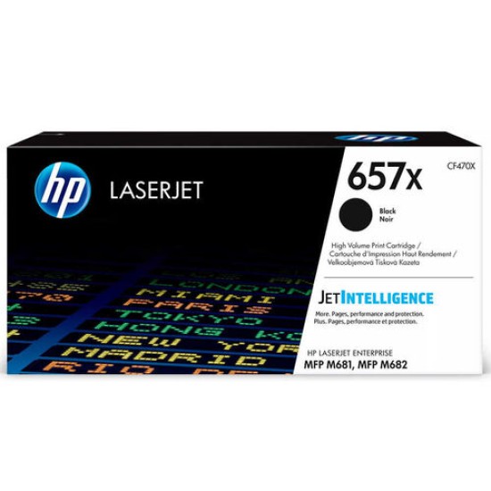 HP CF470X (657X) Siyah Orjinal Toner - LaserJet M681dh / M681f (T12910)