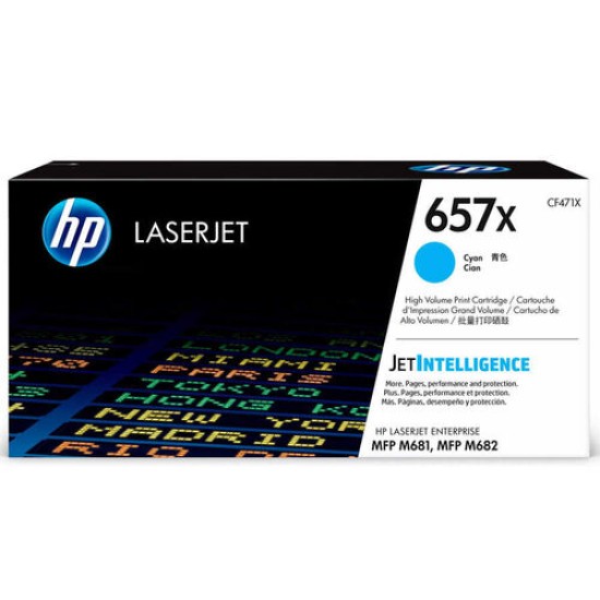 HP CF471X (657X) Mavi Orjinal Toner - LaserJet M681dh / M681f (T12907)