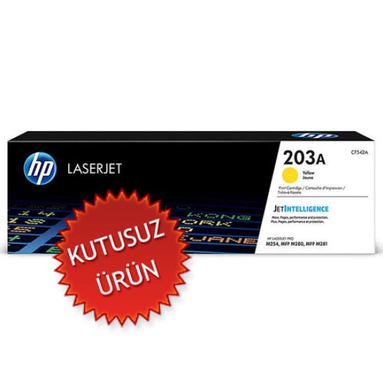 HP CF542A (203A) Sarı Orjinal Toner - M254dw / M280nw (U) (T13278)