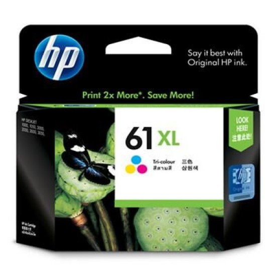 HP CH564WA (61XL) Renkli Orjinal Kartuş Yüksek Kapasite - Deskjet 1000 (T14441)