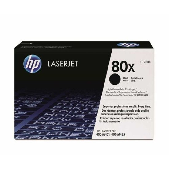 HP CF280XD (80X) İkili Paket Siyah Orjinal Toner - LaserJet  M401 / M425 (B) (T9451)