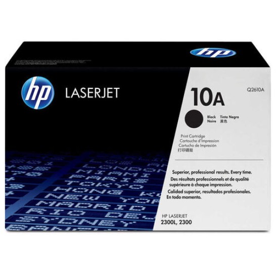 HP Q2610A (10A) Siyah Orjinal Toner - Laserjet 2300 (T9651)