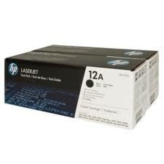 HP Q2612AD (12A) Siyah 2li Paket Orjinal Toner - Laserjet 1010 (B) (T8457)