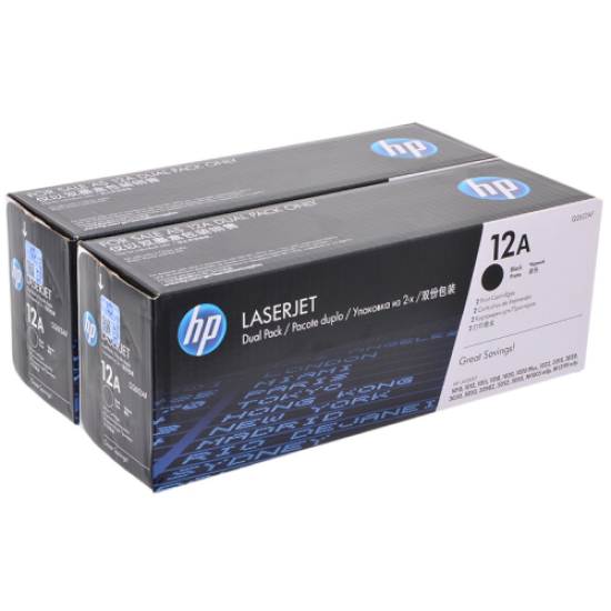 HP Q2612AF (12A) Siyah Orjinal Toner İkili Paket - Laserjet 1010 (T9357)