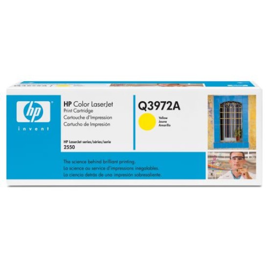 HP Q3972A (123A) Sarı Orjinal Toner - LaserJet 2550 (B) (T8172)