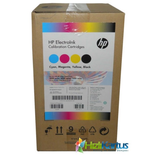 HP Q5390 ElectroInk Orjinal Indigo Mürekkebi (4lü Paket) Digital Press 3000, 4000, 5000 (T10570)