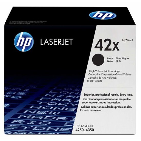 HP Q5942X (42X) Siyah Orjinal Toner - Laserjet 4250 (T8521)