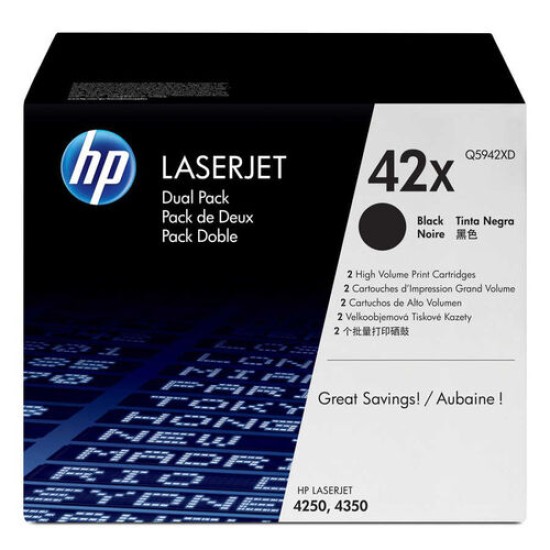 HP Q5942XD (42X) İkili Paket Orjinal Toner Yüksek Kapasite - Laserjet 4250 (T12926)