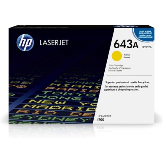 HP Q5952A (643A) Sarı Orjinal Toner - LaserJet 4700 (T10138)